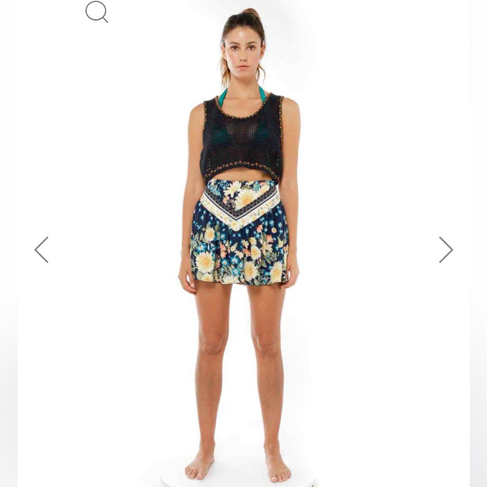 NWT Aguabendita Jardim  Brit Crop Top - Picture 4 of 8